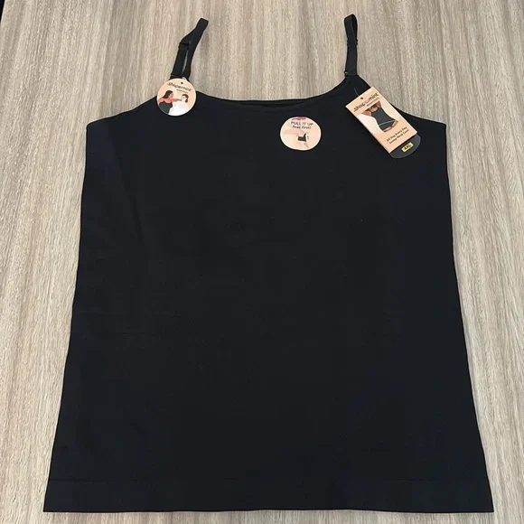 New Shapermint All Day Every Day Scoop Neck Cami Black Size 4X Stretch Shapewear - Picture 2 of 7